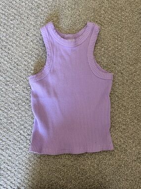 Cotton On Lavender Ribbed Tank Top
